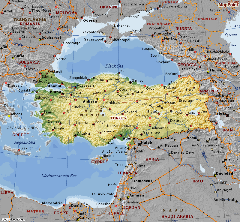 Map of Turkey